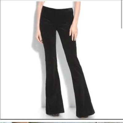 Pantalón Theory negro de pana cepillada para mujer 8 piernas acampanadas negro Foto 1 de 4