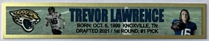 TREVOR LAWRENCE JACKSONVILLE JAGUARS VOLLFARBIGES NAMENSCHILD - Bild 1 von 1
