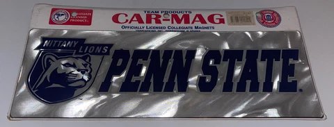 Penn State Nittany Lions PSU Car Truck Team Magnet NCAA - New Vintage 90s Cover