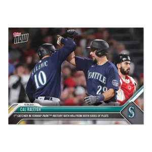 Cal Raleigh Fenway Park History 2023 MLB TOPPS NOW Card 296 - Picture 1 of 2