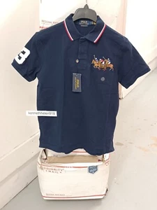 CAMISA POLO POLO RALPH LAUREN PERSONALIZADA SLIM FIT TRIPLE PONY MALLA PARA HOMBRE TALLA MEDIANA - Imagen 1 de 13
