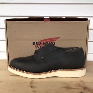 Red Wing Shoes Postman Oxford Mens 9D 3119 Charcoal Rough & Tough Leather 2nds