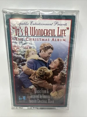 Vintage SEALED It’s A Wonderful Life Christmas Album (Audio Cassette Tape, 1994) - Image 1 of 2
