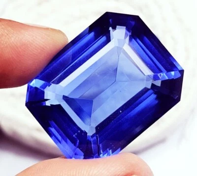 Brazilian Blue Topaz Radiant Cut x53.00Ct Certified Loose GemstoneWith Free Gift - Image 1 of 4