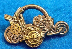 SYDNEY HOTEL *ERROR LOCATION* STEAMPUNK MOTORCYCLE BIKE #1 Hard Rock Cafe PIN LE - Picture 1 of 1