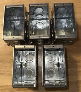 5x Steel City GW 135 G, Masonry Box, 3-1/2X3-3/4,1G-Masonry New - Picture 1 of 8