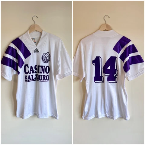 SV Casino Salzburg (Austria/Red Bull) 1992/1993 Home Shirt Jersey Adidas Size L Cover