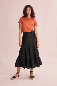 4 6 Country Road Linen Midi Wrap Skirt NWOT $179 *BUY FIVE = GET FREE POST - Picture 1 of 3