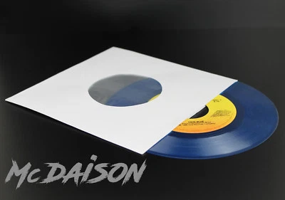 McDAISON - 300 pz COPERTINA busta carta BIANCA + VELINA x 45 GIRI dischi vinile