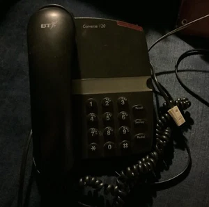 BT Converse 120 - Single Line Corded Telephone - Shelf /Wall Mountable USED - Picture 1 of 7
