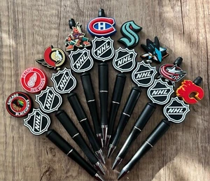 Sports! Handmade beaded pens. Hockey. Collect, gifts, gift basket filler - Picture 1 of 38