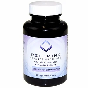 Relumins Advance Vitamin C MAX Skin Whitening w/RoseHips+Bioflavonoids - 60 Caps - Imagen 1 de 8