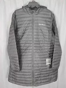 Eddie Bauer 650 women's Trench Jacket 2 XL New! black, down, puffer, hooded - Picture 1 of 5