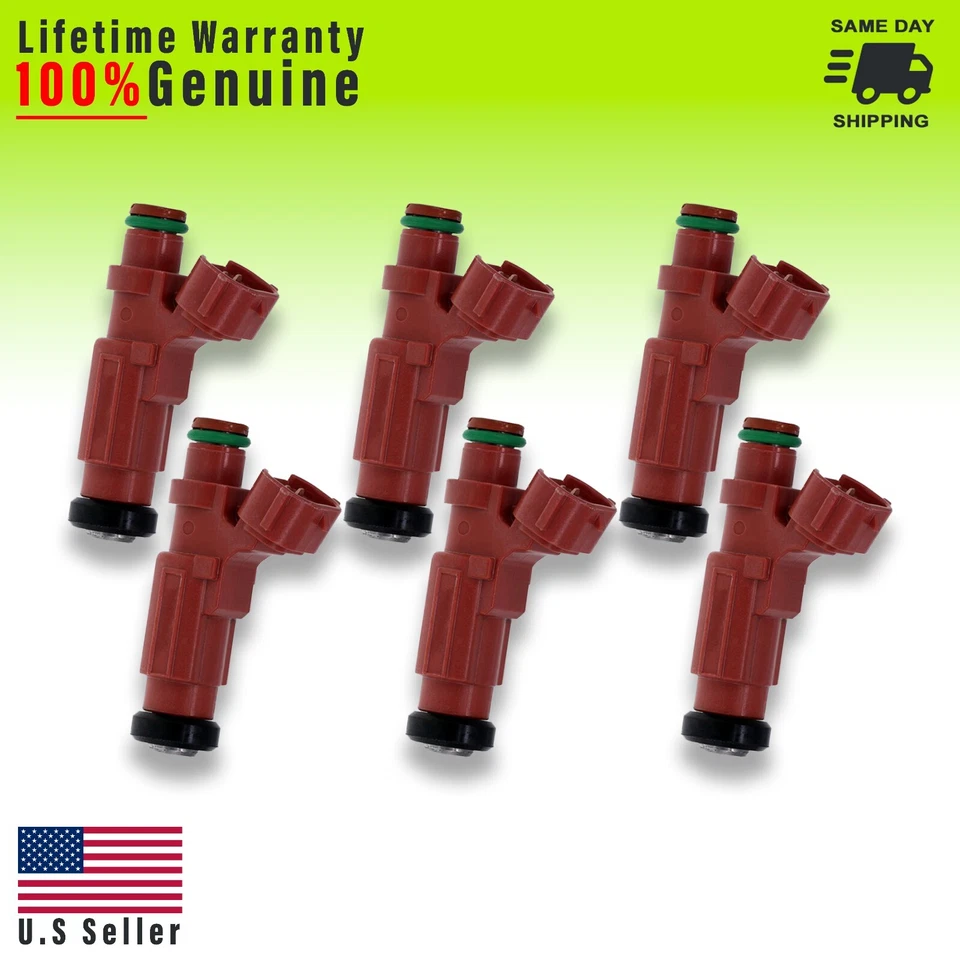 Bosch 6 inyectores de combustible OEM para Mitsubishi Endeavor: 2004 - 2008, 2 3,8 L HDB305F Foto 1 de 1