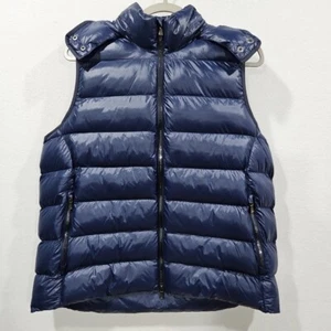 Peter Millar Chiron Vest Womens XL Navy Blue Puffer Quilted Hooded Water Resist - Picture 1 of 14