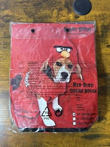 New Angry Birds Red Bird Dog Costume Shirt & Hood Size Small - Picture 1 of 4