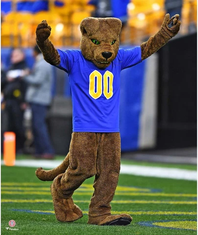 Pitt Panthers Unsigned ROC The Panther Entertaining Crowd Photograph Cover