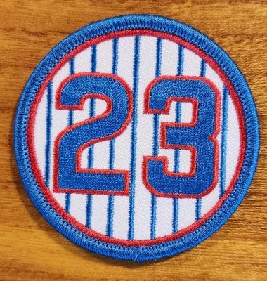New Chicago Cubs Ryne Sandberg 2 1/2 / 2.5 inch Iron on 23 Jersey Patch