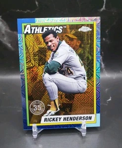 2025 Topps 1990 Chrome Rickey Henderson Gold /50 A's T90C-40 - Bild 1 von 3