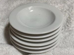 Vintage Set 6 Piilivuyt France White Porcelain Small Sauce Bowls 3.75” Across - Picture 1 of 5