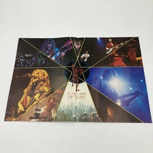 Rush "A Decade of Rush" 80er Jahre Kerrang Poster Magazin Auszug 42x30cm - Bild 1 von 6