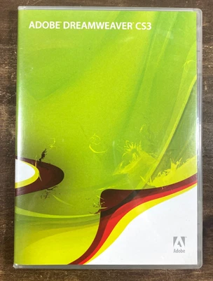 Adobe Dreamweaver CS3 Creative Suite 3 Program Video Workshop Windows Serial # - Image 1 of 4
