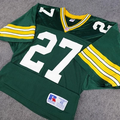 Vintage Green Bay Packers Jersey Men 40 Russell Athletic Terrell Buckley NFL 90s - Image 1 of 4