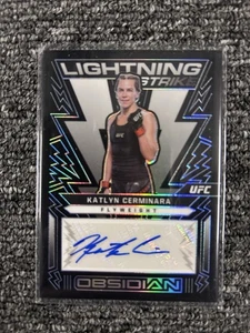 2023 Chronicles UFC Katlyn Cerminara Obsidian Lightning Strike #OL-KCH Auto - Picture 1 of 4