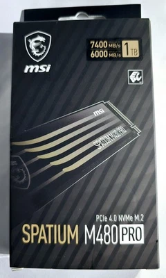 MSI GAMING S78-440L1G0-P83 SPATIUM M480 PRO PCIe 4.0 NVMe M.2 1TB Internal SSD - Image 1 of 4