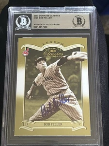 2003 Donruss Classics - Legend #125 Bob Feller Auto 895/1500 Beckett Authentic - Picture 1 of 2