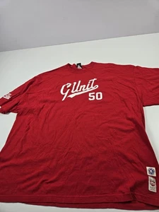 G Unit Shirt Herren 3XB Rot Ecko Unltd 50 Grafik Hip Hop Rap Big Tall Tee - Bild 1 von 15