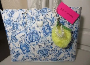 BETSY JOHNSON Tote Bag Purse Handbag TRIPLE Compartments Zipper NWT Free Ship - Picture 1 of 6