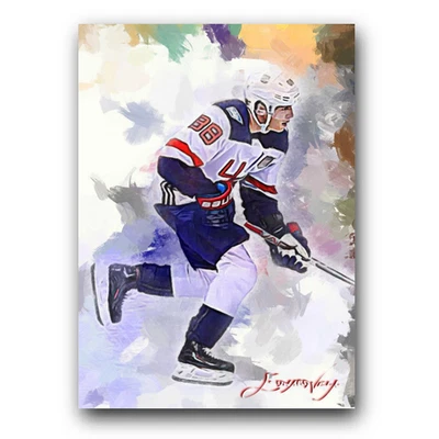 Художественная карта Патрика Кейна No8 ограниченное издание 30/50 с подписью Эдварда Вела (Chicago Blackhawks) - Изображение 1 из 2