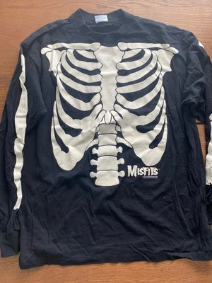 Rare 1997 Vintage Misfits Long Sleeve Skeleton 2006 Glow In The Dark Size XL - Image 1 of 4