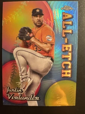 2024 Topps Chrome - All-Etch Justin Verlander #CAE-12 - Image 1 of 2
