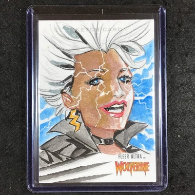 2023 Fleer Ultra Wolverine STORM Artist Sketch Card DANIEL M. CHAVEZ 1/1 - Image 1 of 2