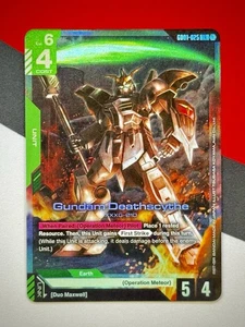 Gundam Deathscythe GD01-025 Newtype Rising Gundam Card Game TCG NM LR Foil - Picture 1 of 2