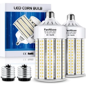 2 Pack 800W Equivalent Led Corn Light Bulb 7800 Lumen Led Bulbs 60W Super Bri... - Picture 1 of 7