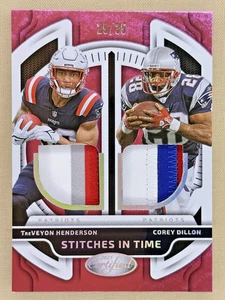 2025 Panini Certified TreVeyon Henderson - C. Dillon Stitches dual patches/35 - Picture 1 of 2