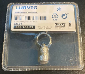 IKEA LURVIG 303.765.39 - Llaves para mascotas Tubo de identificación de equipaje - Acero inoxidable - Imagen 1 de 2