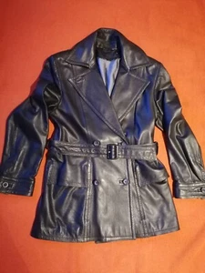 Marc Cain Damen Lederjacke schwarz zweireihig N3 38 - Bild 1 von 4