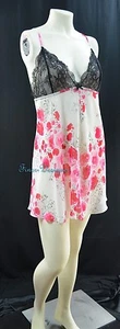 Linea Donatella floral laceTeddi Sexy Night gown Nightgown intimate Size L NEW - Picture 1 of 5