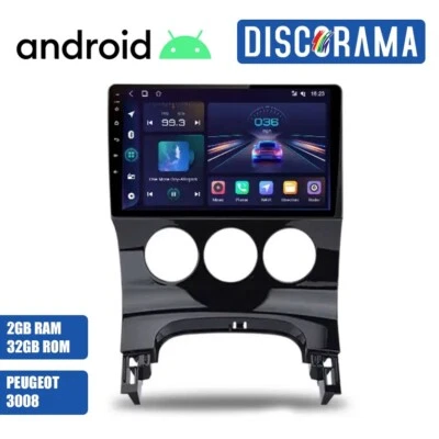 AUTORADIO ANDROID PEUGEOT 3008 2009-2015 STEREO AUTO TOUCH 9" WIFI NAVIGATORE - Immagine 1 di 4