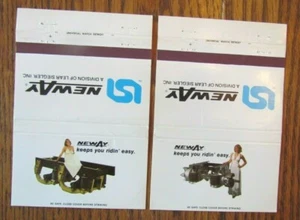 40 STRIKE GIRLIE: NEWAY PARTS SET OF 2 MATCHBOOK MATCHCOVERS -E20 - Picture 1 of 2