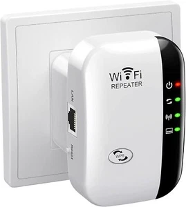 WiFi Extender Signal Booster Up to 5000sq.ft and 45 Devices, WiFi Range Extender - Picture 1 of 5