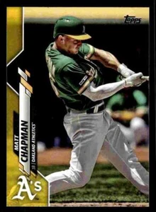 2020 Topps Yellow Matt Chapman #127 - Oakland Athletics - Picture 1 of 2