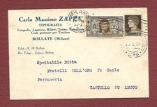 VALORI GEMELLI - cartolina pubblicitaria da Milano 1932 Imperiale + Dante c.10