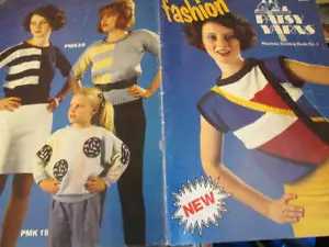 Patsy Yarns Fashion Machine Knitting Book #1-20 Family Patterns- All Shown - Bild 1 von 9