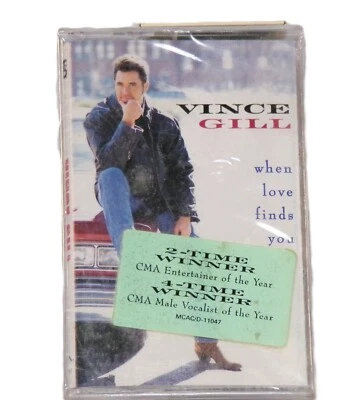 When Love Finds You Cassette Tape by Vince Gill 1994 MCA Records SEALED - Image 1 of 3