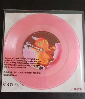 RAYE GENESIS TRANSLUCENT BABY PINK VINYL LIMITED EDITION 7" - Image 1 of 4